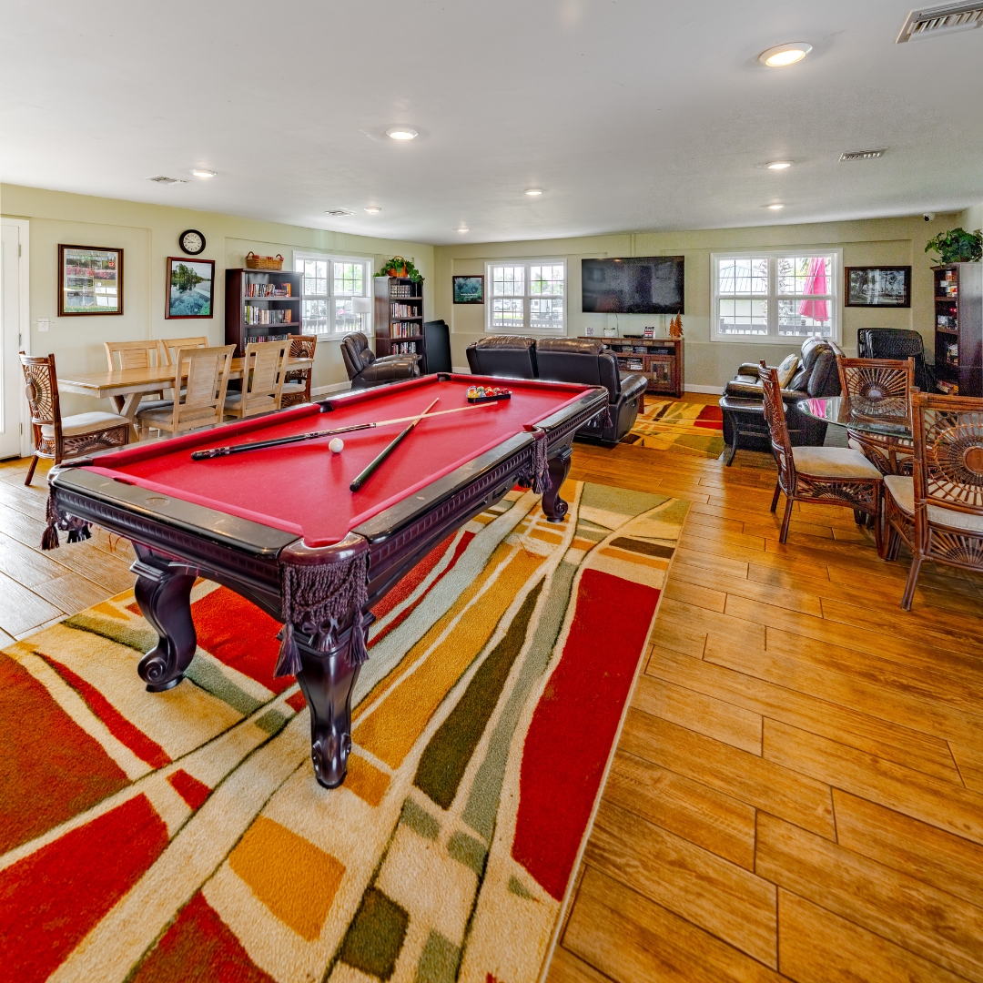 Pool Table at Florida Caverns RV Resort